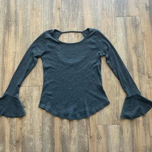 long sleeve Lira top with bell sleeves
